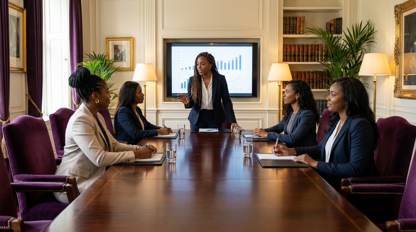 CIWiL AB Executive Committee in a boardroom