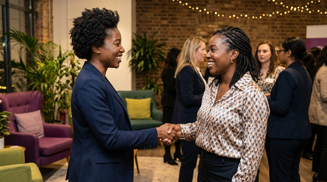 CIWiL AB women connecting at a membership event