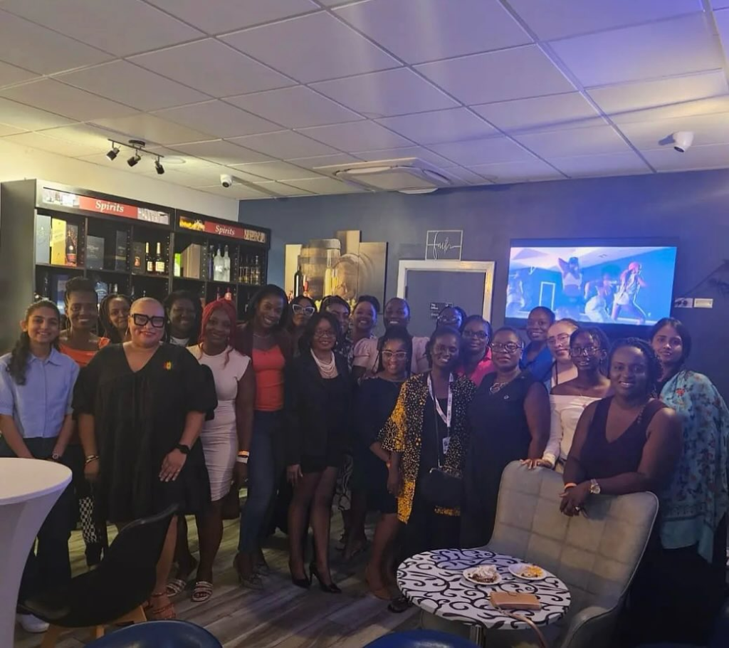 CIWiL AB members gathered at an event, smiling together in celebration.