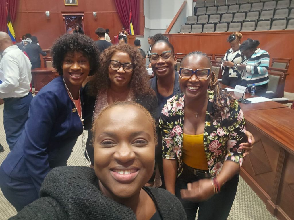 CIWiL AB members taking a celebratory selfie inside Parliament after the YWiL 2026 debate