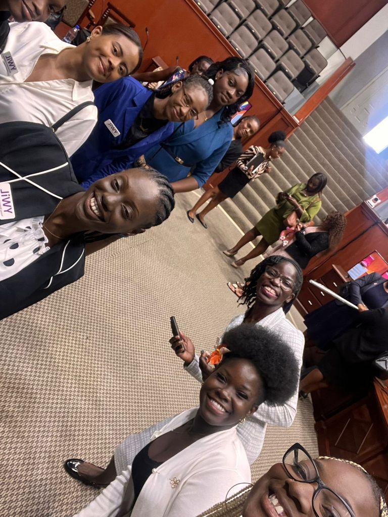 YWiL AB members fun group selfie at the parliamentary debate training